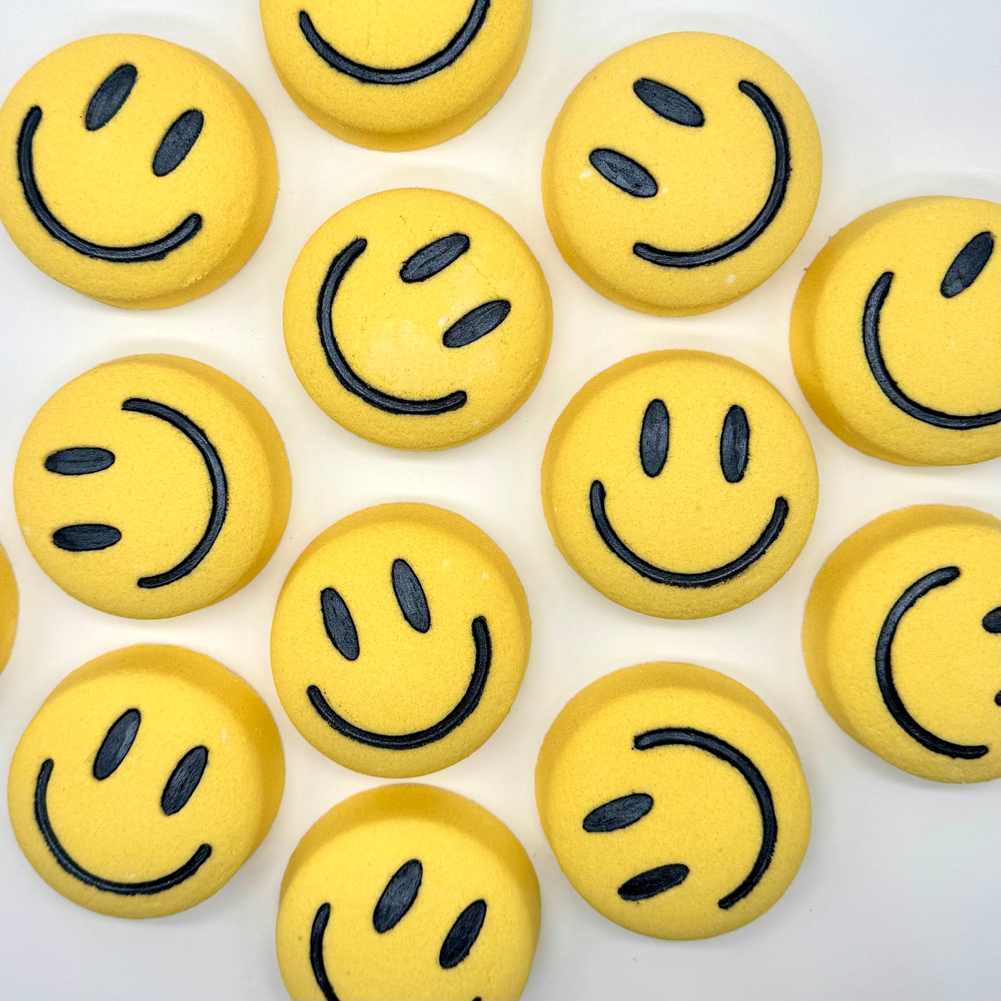 Blueberry Smiley Face Bath Bomb