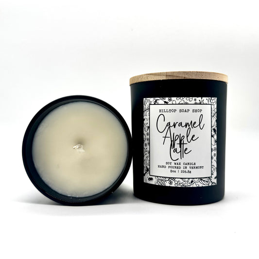 8oz Caramel Apple Latte Soy Candle